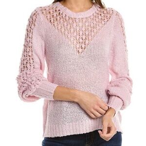 NWT ✅ Saltwater Luxe Lilac Open-Knit Sweater – Size M